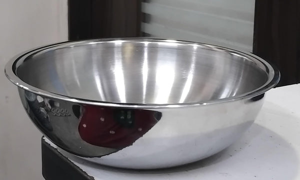 AM2956 Madhuram Prime Quality Triply Stainless Steel Kadai WithOut Handle (22 cm)