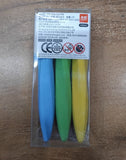 AM2972 Mini Crayon Eraser AS602 crayon eraser designed for little hands to comfortably correct Set Of 3 Pcs Multicolour