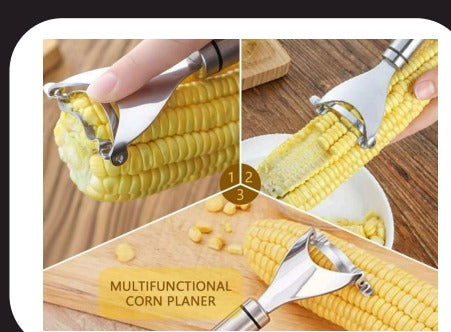 3134 Premium Corn Peeler, Stainless Steel Corn Cob Peeler