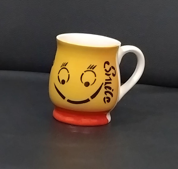 AM2990 Emoji Ceramic Milk Mug Printed Pack Of 1 Pcs