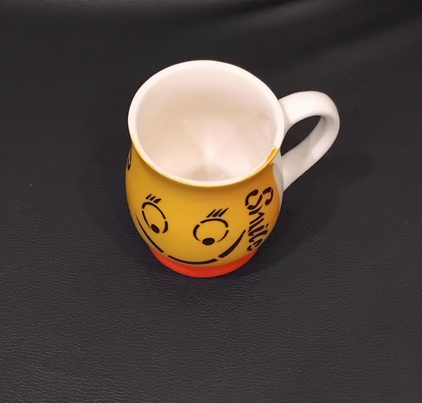 AM2990 Emoji Ceramic Milk Mug Printed Pack Of 1 Pcs