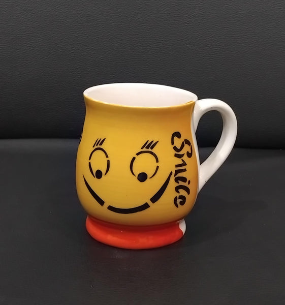 AM2990 Emoji Ceramic Milk Mug Printed Pack Of 1 Pcs