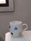 AM3017 Ceramic football Cup Printed Colorful Designer Small Multicolor Dotted Beautiful Tea Cup 1 Pcs