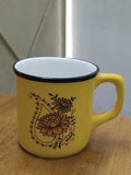 AM2987 Shivay Carpet Mug Ceramic Enamel Look Design Mug Set 1 Pcs