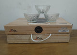 AM3061 Classic Bowl Patti Design Transparent Glass Bowls