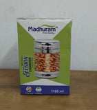 AM3080 Madhuram Prime Quality Fusion Canister 1100ml Stainless Steel 1 Piece