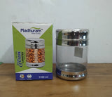 AM3080 Madhuram Prime Quality Fusion Canister 1100ml Stainless Steel 1 Piece