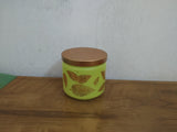 AM3095 Pistachio Jar Glassware Airtight Round Printed Glass Jar With Lid 1 Piece