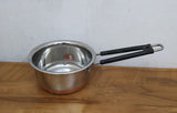 AM3101 Sauce Pan (1) Stainless Steel Copper Flat Bottom Sauce Milk Pan Bowl with Plastic Handle