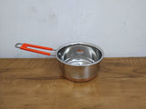 AM3104 Sauce Pan (4) Stainless Steel Copper Flat Bottom Sauce Milk Pan Bowl with Plastic Handle