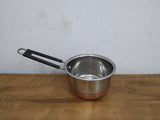 AM3102 Sauce Pan (2) Stainless Steel Copper Flat Bottom Sauce Milk Pan Bowl with Plastic Handle