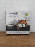 AM3116 Madhuram Prime Quality (12) Belly Masala Dabba Stainless Steel Spice Box 1 Piece