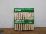 AM3130 Bamboo Cloth Pegs, 7.1x1.3cm Wooden Clips