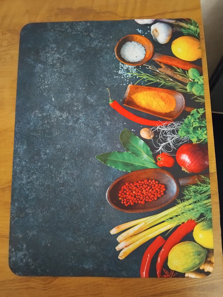 AM3132 Table Mats Cooking 40x29.9 Spices Placemats Mats for Kitchen