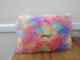 AM3139 Rectangle Renbow Pillow 36x23cm Fur Pillow Cushion Cover 165gm