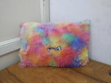 AM3139 Renbow Pillow 36x23cm Fur Pillow Cushion Cover Rectangle Pillowcase Renbow Colours 165gm