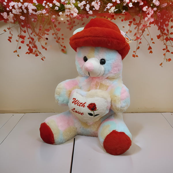 AM3147 Teddy Bear With Cap 18inch Cute Red Cap Soft Toy Valentine Gift 810gm