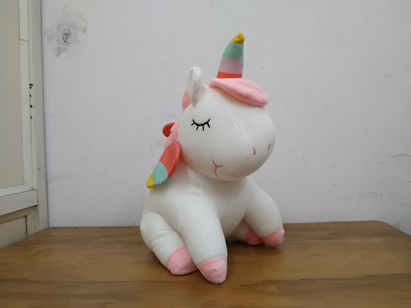 AM3153 Cute Unicorn 13inch Plush Toy Stuffed Animal Pillow Cushion Soft Toys Multicolour 420gm