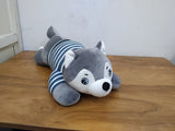 AM3151 Huskey Dog 13inch Toys ( Bag Squiral ) Beautiful Soft Huskey Dog Designs Soft Toy Dog Stuffed 430gm