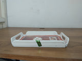 AM3241 Fancy Serving Tray 22x16.9 cm Food, Tea Kitchen Storage, Organizers Fancy for Dinning, Centre Table 1 Piece