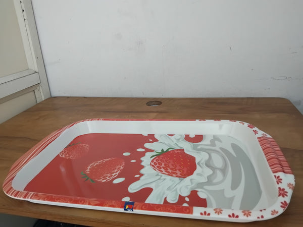 AM3219 Meramine Tadleware Serving Tray 48x29 cm Big Tray Floral Design for Serving Tea, Coffee 1 Piece