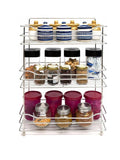 AM3358 Stainless Stee Kitchen Rack 3 Layer Multipurpose Storage Organizer