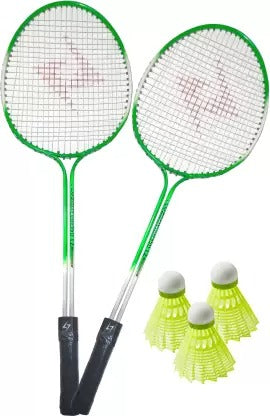 AM3526 Badminton Racket Set 555 of 2Pcs & 3Pcs Shuttles Cock & Carry bag