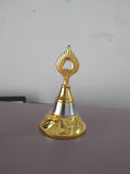 AM3611 Sacred Serenity Spiritual Krishna Mor Pankh Design Ghanti Bell 1 Pcs