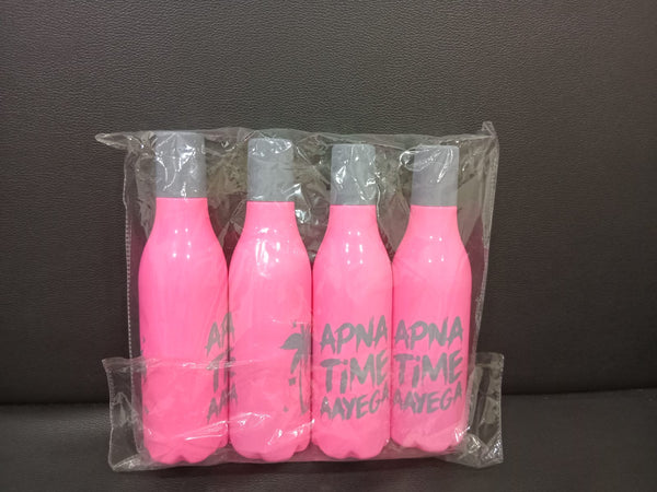 AM3817 plastic Apna time water Bottle 500ml (4pcs)