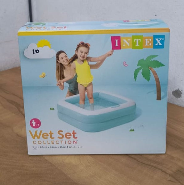 AM3972 Intex Wet Set Collection Rectangular Pool, Multi Color (86cm x 86cm x 25cm)