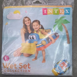 AM3976 Vehicle Fire Engine Shape Sit Pool Float Tube Boat Beach Water Swimming Pool Tube Inflatable Kiddie Swim Water Ring Swimming Tube Ring for Kids (School Bus)