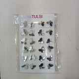 AM5769 Sliver Plated Butterfly Stud Earrings