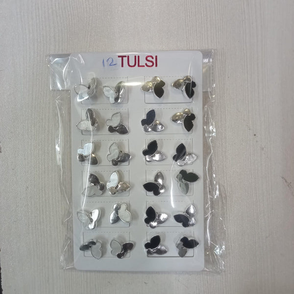 AM5769 Sliver Plated Butterfly Stud Earrings