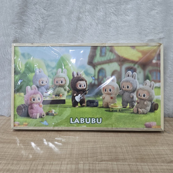 AM7069 LABUBU The Monsters Collection Wooden Foldable Laptop & Study Table