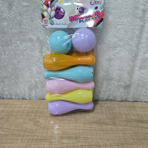 AM7074 Leemo Toys Colorful Plastic Bowling Play Set for Kids