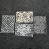 AM7079 Mix Jacquard Premium & Floral Microfiber Doormate - 40x60cm