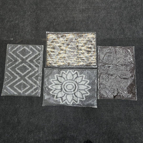 AM7079 Mix Jacquard Premium & Floral Microfiber Doormate - 40x60cm