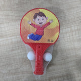 AM7077 Kid's Cartoon Table Tennis Set (2 Paddle & 2 Balls) - Small