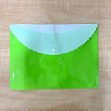AM7129 Double Pocket Transparent Button Closure Document A4 Folder
