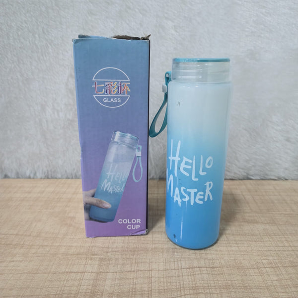 AM7132 Premium Hello Master Glass Water Bottle - 400ml