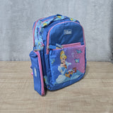 AM7143 Priority Teaberry Series School Bag with Detachable Pouch - Mix Design - (14in)