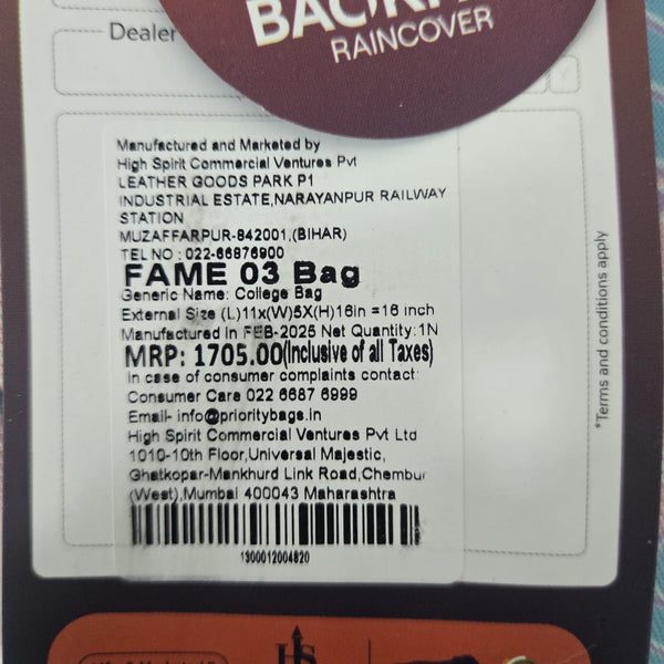 AM7150 Priority Fame Mix Durable College & School Backpack - (16in)