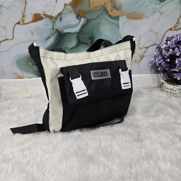 AM7174 SB95 3-Piece Korean Style Black & White College Bag Combo