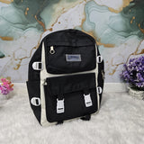AM7174 SB95 3-Piece Korean Style Black & White College Bag Combo