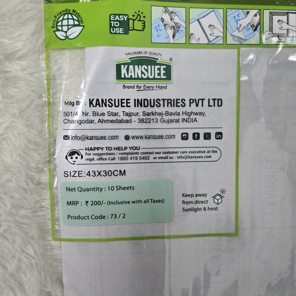 AM7195 Kansuee Crystal Clear Book Cover Stickers (10 Sheets) – 43x30cm