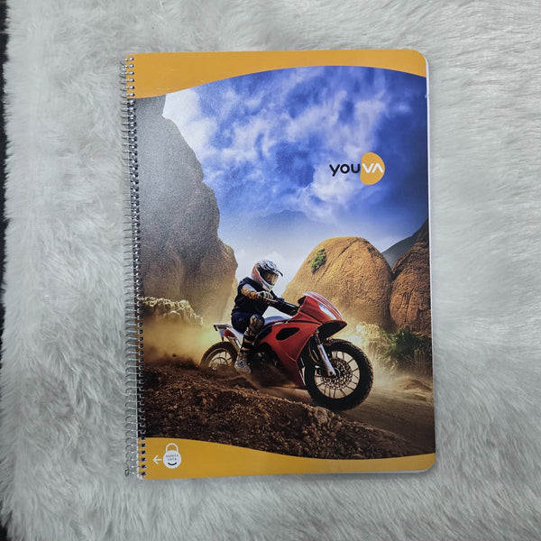 AM7199 Youva Navneet Spiral Long Book (A4 Size, Single Line, 172 Pages)