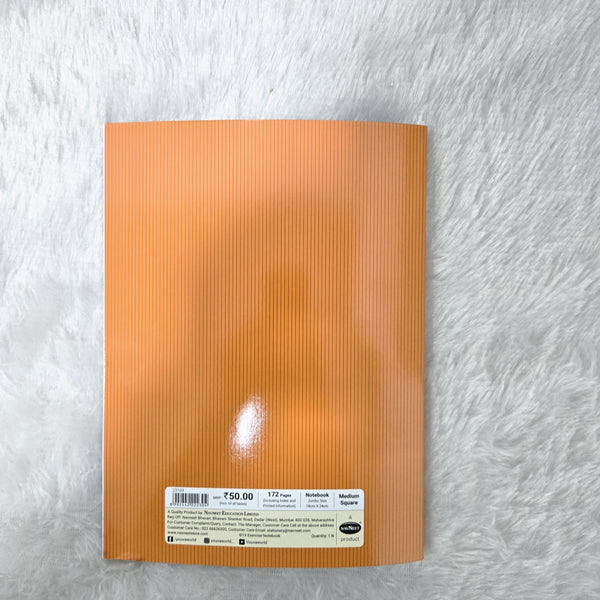 AM7208 Youva Brown Medium Square Jumbo Notebook - 172pg