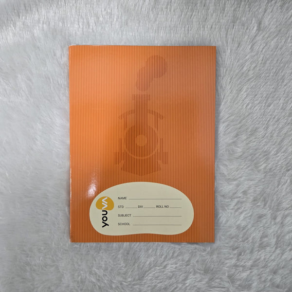 AM7209 Youva Brown Red & Blue Line Jumbo Notebook - 172pg