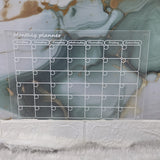 AM7224 Magnetic Acrylic Monthly Planner Fridge Calendar Set with Colorful Markers