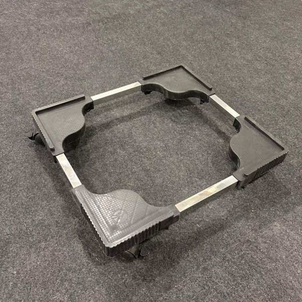 AM7266 Heavy-Duty Adjustable Washing Machine & Refrigerator Stand with Rotatable Wheels